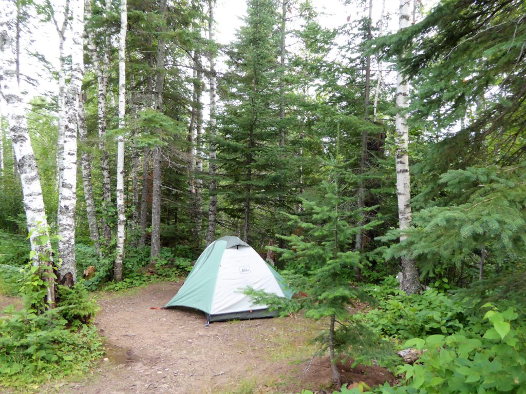 camp pad on the Superior Hiking Trail
